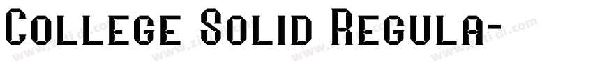 College Solid Regula字体转换